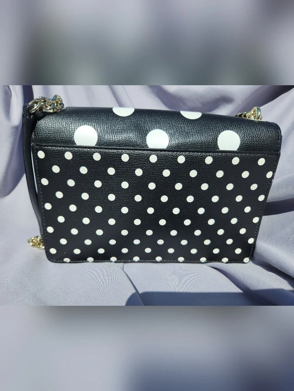 Karl Lagerfeld Polka Dot Chain Shoulder Bag